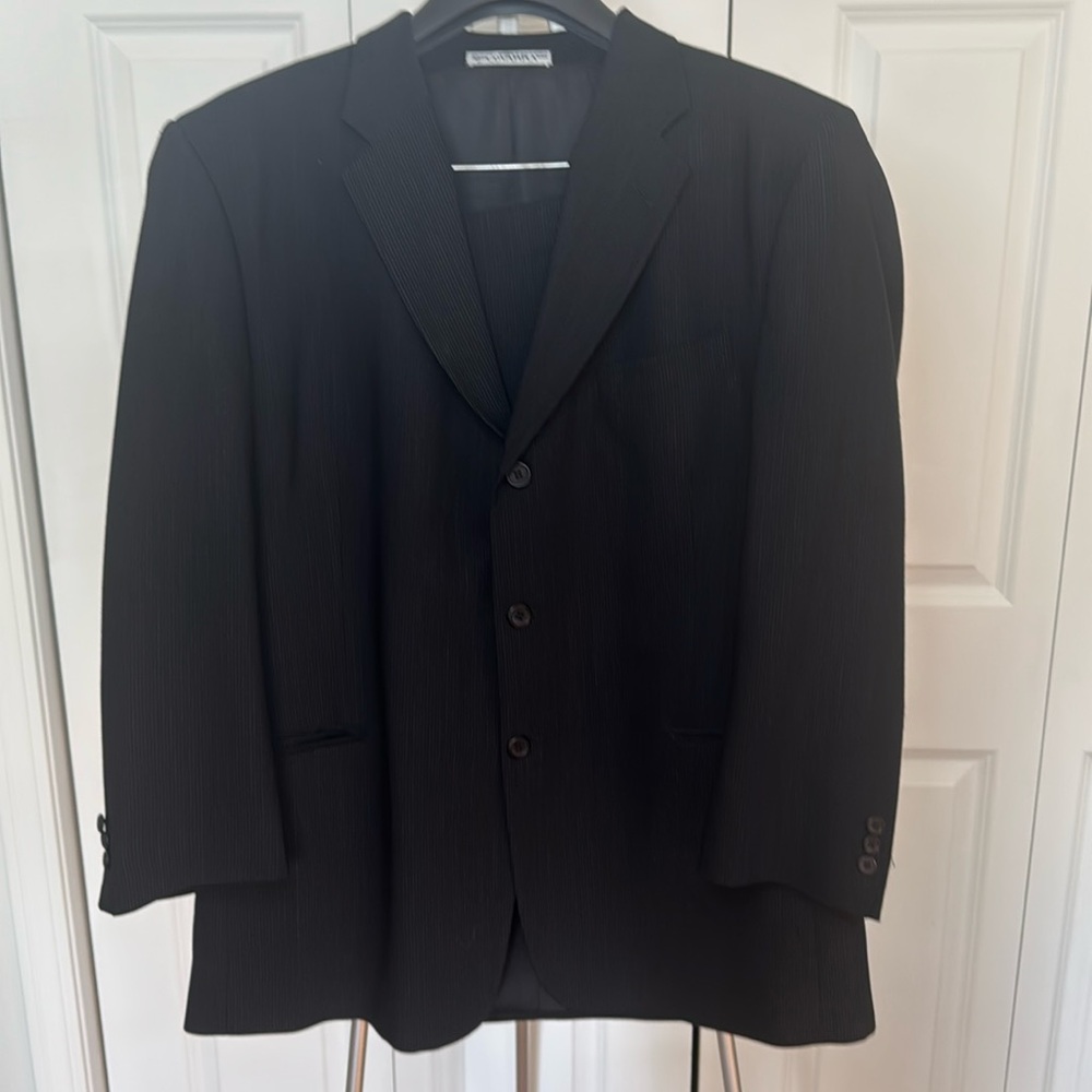 Emanuel Ungaro Black striped suit